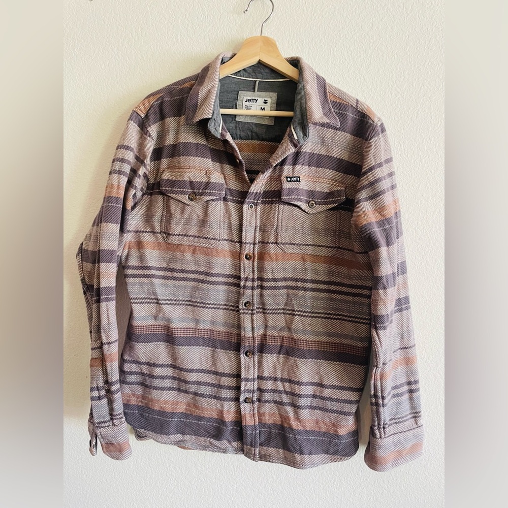 Jetty marine supply flannel shirt jacket
